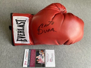 BOXING CHAMPION- ROBERTO DURAN AUTOGRAPH EVERLAST 16oz BOXING GLOVE JSA AM66137 - Picture 1 of 3