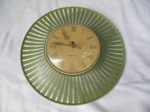 Reloj de pared eléctrico Westclox órbita 12"" 60 MCM retro NO funciona - Imagen 1 de 7