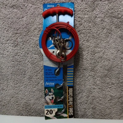 16" Stake For Dogs Outside Dog Tie Out Outdoor Camping BOSS PET PRODUCTS - Image 1 of 4