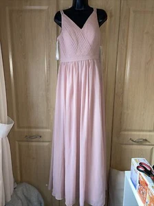 Babaroni Prom / Bridesmaid Dress Dusty Rose Pink Uk Size 12. 91cm Bust 75cm Wst - Picture 1 of 5