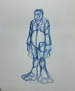G.I. Joe: Sgt. "Dibujo a lápiz de producción Savage 1994 Carlos Huante 13""x16" - Imagen 1 de 2