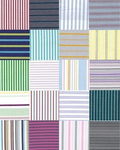 "Tela 100 % algodón 30 cuadrados diferentes dijes surtidos rayas mosaico, 6,5" - Imagen 1 de 7