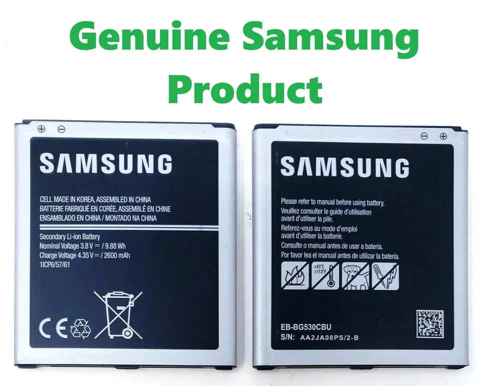 🚨 Battery For Samsung Galaxy J3 J5 G550 J500 ON5 Original EB-BG530CBU 2600 - Image 1 of 1