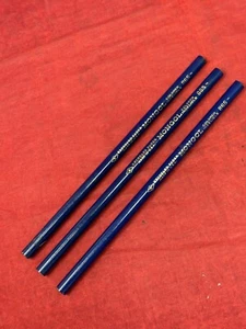 3 VTG Mongol 865 Colored Indelible Blue Pencil Eberhard Faber UnUsed - Picture 1 of 8