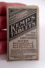 Vtg KEMP'S LAXATIVE TABLETS for STOMACH LIVER & BOWELS BOX w/CONTENTS & BROCHURE