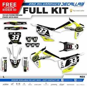 HUSQVARNA FC TC FS 2019 2020 2021 2022 Super durable MX Decals Stickers Decallab - Picture 1 of 3