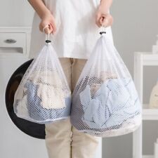 Washing Machine Mesh Net Bags Laundry Bag Drawstring Wash Bags For Trousers Coat