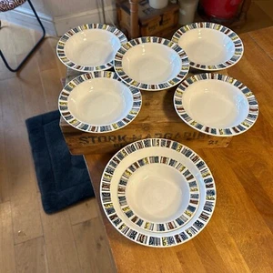 Vintage Biltons Staffordshire Pottery – 1950’s 1960’s – Dessert / Fruit Bowl Set - Picture 1 of 6