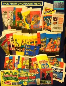 1985-89 Vintage Wax Wrappers Donruss, Fleer, Topps, & others, U-Pick-1 - Picture 1 of 146