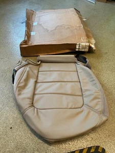 2002-2005 Ford Explorer Passenger RH Right Camel Leather Seat SKIN NEW FORD OEM - Picture 1 of 7