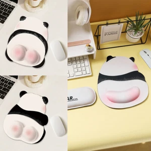 Süßes, rosafarbenes Panda-Mauspad, Silikon-Handgelenkpad, rutschfeste Büromaus - Bild 1 von 13