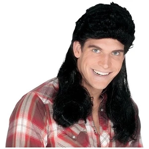 Adult Super Mullet Man Costume Wig - Picture 1 of 4