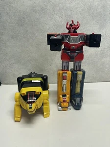 Vintage 1991 Bandai Mighty Morphin Power Rangers 9" Megazord + Yellow Bear - Bild 1 von 5