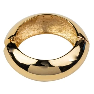 Kenneth Jay Lane, poliertes Gold Bombe' Klapparmband - Bild 1 von 3