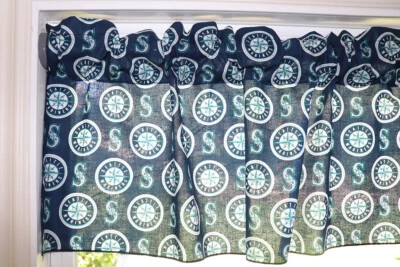 Оконный балдахин/занавеска Seattle Mariners для бейсбольной спортивной команды ширина 58 дюймов - Изображение 1 из 3