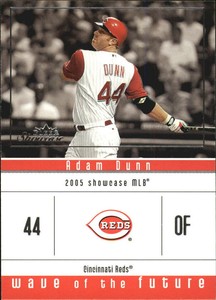 2005 Fleer Showcase Wave of the Future Reds Baseball Card #11 Adam Dunn