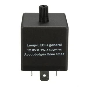 12V 3 Pin LED Adjustable Car Flasher Flash Relay For Turn Signal Light Indi E3N1 - Picture 1 of 7