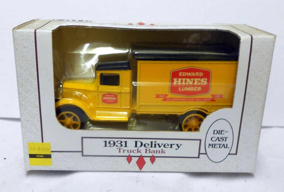 EDWARD HINES LUMBER 1931 HAWKEYE TRUCK ERTL DIECAST BANK #9338 NIB - Image 1 of 1