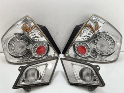 JDM Nissan Fuga Y50 Infiniti M35 M45 Zenki CHROME LED Taillight Lamps Reflector - Image 1 of 4