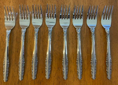 National Stainless Fairlawn Flatware-Lot of 8 Salad Forks - Image 1 of 4