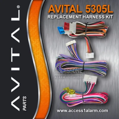 Avital 5305L or 5105L Complete Replacement Harness Kit For 5X05 Series Brain - Image 1 of 4
