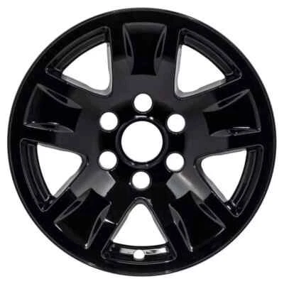 ONE GLOSS BLACK WHEEL SKIN FITS 2014-2018 Chevrolet Silverado 1500 7565GB 17" - Image 1 of 3