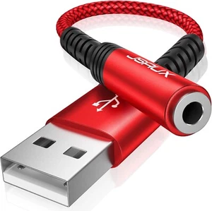 JSAUX USB a Auf 3.5Mm Klinke Aux Adapter, USB Auf Aux Audio Headset Adapter TRRS - Bild 1 von 7