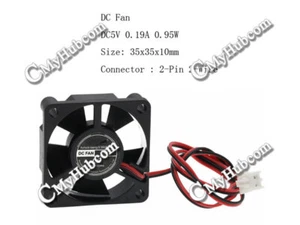 DC Fan DC5V 0.19A 0.95W 3510 35mm 2Pin QS3510SM05 DFS0305M ChipSet Cooling Fan - Picture 1 of 1