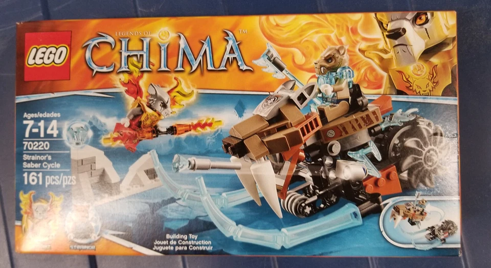 LEGO 70220 Strainor Saber Cycle Legends CHIMA Minifigures Worriz Wolf Tiger NEW - Image 1 of 4