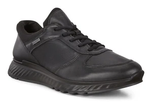 Ecco Schnürschuhe Sneaker Exostride Men Lo GTX schwarz Yak Gore-Tex Leder - Bild 1 von 8