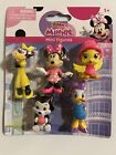 Disney Junior Minnie Mouse 5 Mini Figures Collection Collectible Toy New In Box