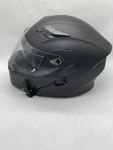 ILM Motorcycle Dual Visor Flip up Full Face Helmet (Matte Black) SIZE M 57-58 - Picture 1 of 6
