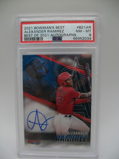 ALEXANDER RAMIREZ 2021 Bowman's Best AUTO PSA NM-MT 8 Angels