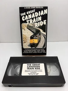 The Great Canadian Train Ride - A Doug Jones Travelog VHS Railroad Canada USA - Foto 1 di 2