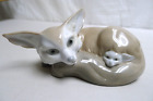 Figurine de protection mère et bébé retraité Lladro porcelaine de collection