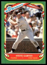 1987 Fleer Star Stickers Steve Garvey San Diego Padres #46