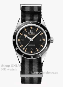 PREMIUM DICHTES TWILL UHRENARMBAND FÜR OMEGA SEAMASTER CO-AXIAL 41mm UHR - Bild 1 von 27