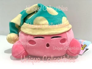 Tomy Sleeping Kirby Junior Club Mocchi Mocchi 6" Plush Brand NEW - Picture 1 of 7