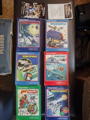 Intellivision Games Sub Hunt Space Armada Space Battle Star Strike Space Hawk - Image 1 of 4