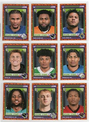 2024 Panini Score-A-Treat Rising Stars Orange Pumpkins RCs Singles - Image 1 of 4