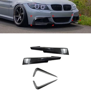 4pcs Front Bumper Side Air Vent Trims Cover For BMW E90 E91 LCI 09-12 CB Look - Foto 1 di 9
