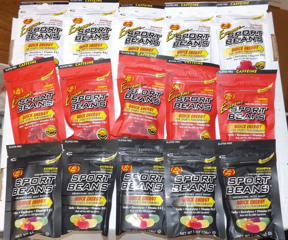 15 NEW bags Jelly Belly Extreme Sport jelly beans QUICK ENERGY w/ CAFFEINE - Image 1 of 2