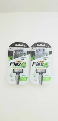 Pack de 2 maquinillas de afeitar desechables Bic Flex para hombre, con 4 hojas flexibles 6 maquinillas de afeitar en total Foto 1 de 2