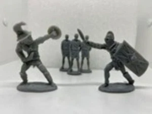 LOD Enterprises Plastic Figure Set LOD058 ROMAN COLOSSEUM GLADIATORS (Blue) - Picture 1 of 5