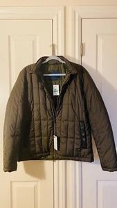 Cole Haan Men's Quilted Jacket Olive Green Size L New w/tags - Picture 1 of 7