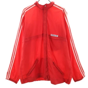 adidas 70s vintage Trefoil logo Windbreaker 180 Red Men's - Picture 1 of 14