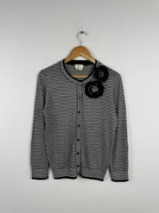 Kate Spade Striped Cardigan Pullover Size Medium - Picture 1 of 7