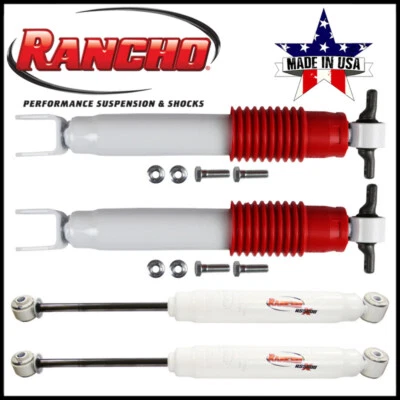 Rancho Front & Rear Suspension Shocks 11-22 Silverado Sierra 2500 3500 w/0" Lift - Image 1 of 4