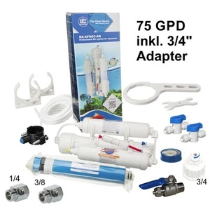 Osmoseanlage Wasserfilter 75 GPD für Hobby Urlaub Aquarium 75 GPD - Bild 1 von 2