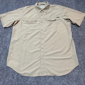 Orvis Hemd Herren Large Khaki Knopfleiste Kragen Omni-Shade Sonnenschutz - Bild 1 von 12